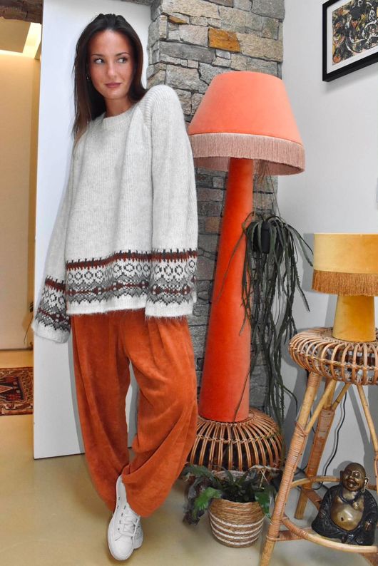 Moorland Fair Isle Knit Oatmeal